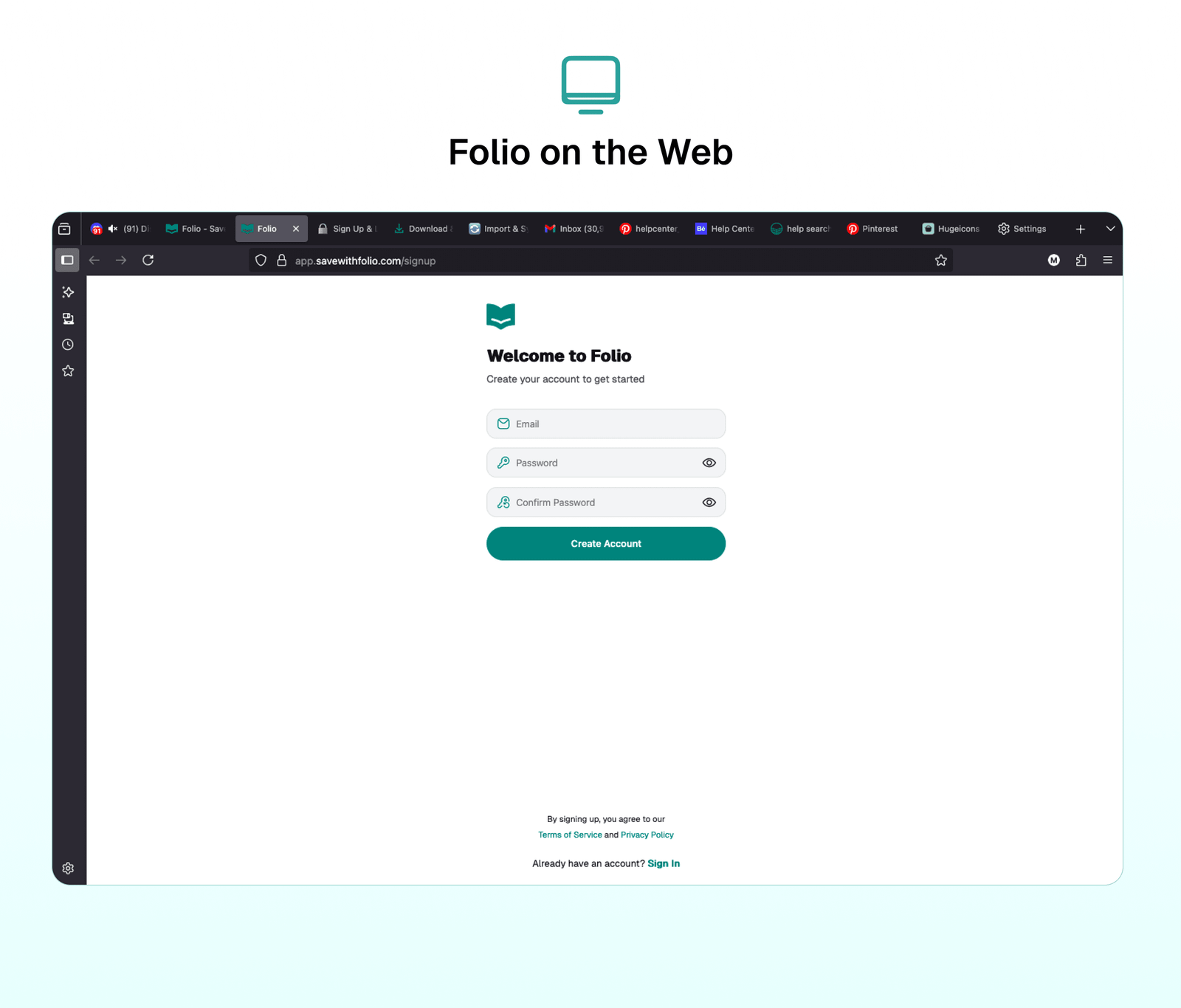 Folio on the Web