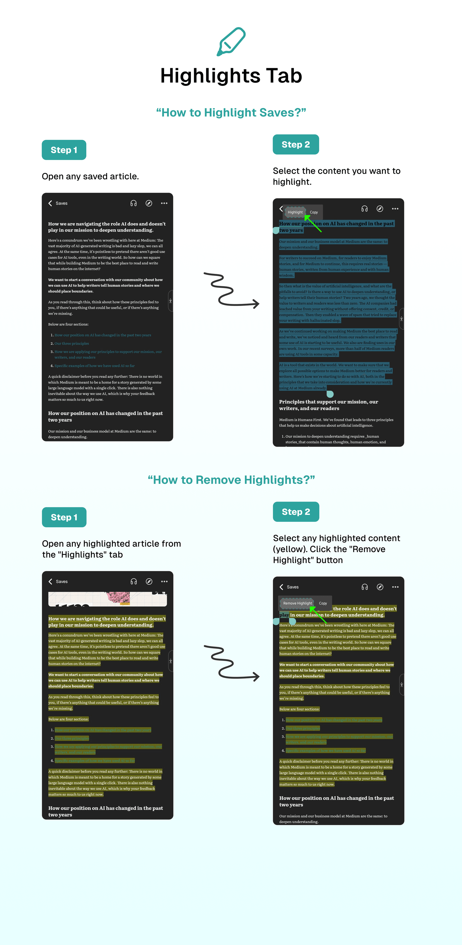 Highlights Tab