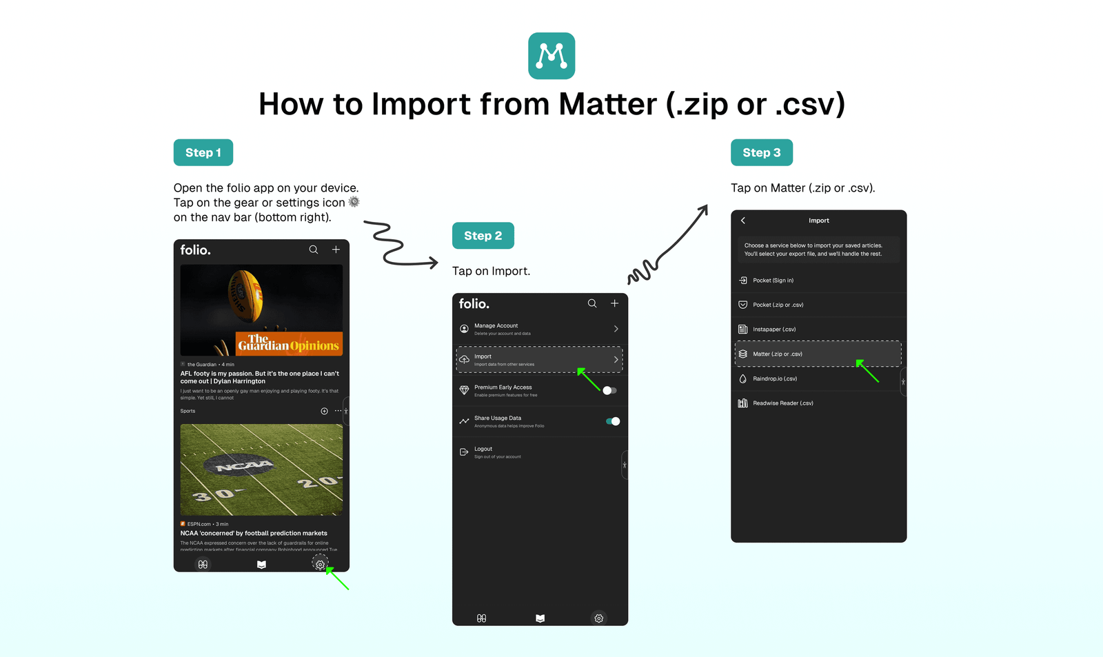 Matter Import