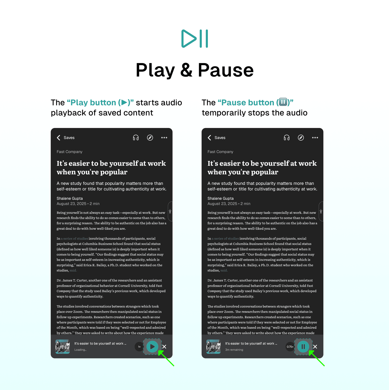 Play & Pause
