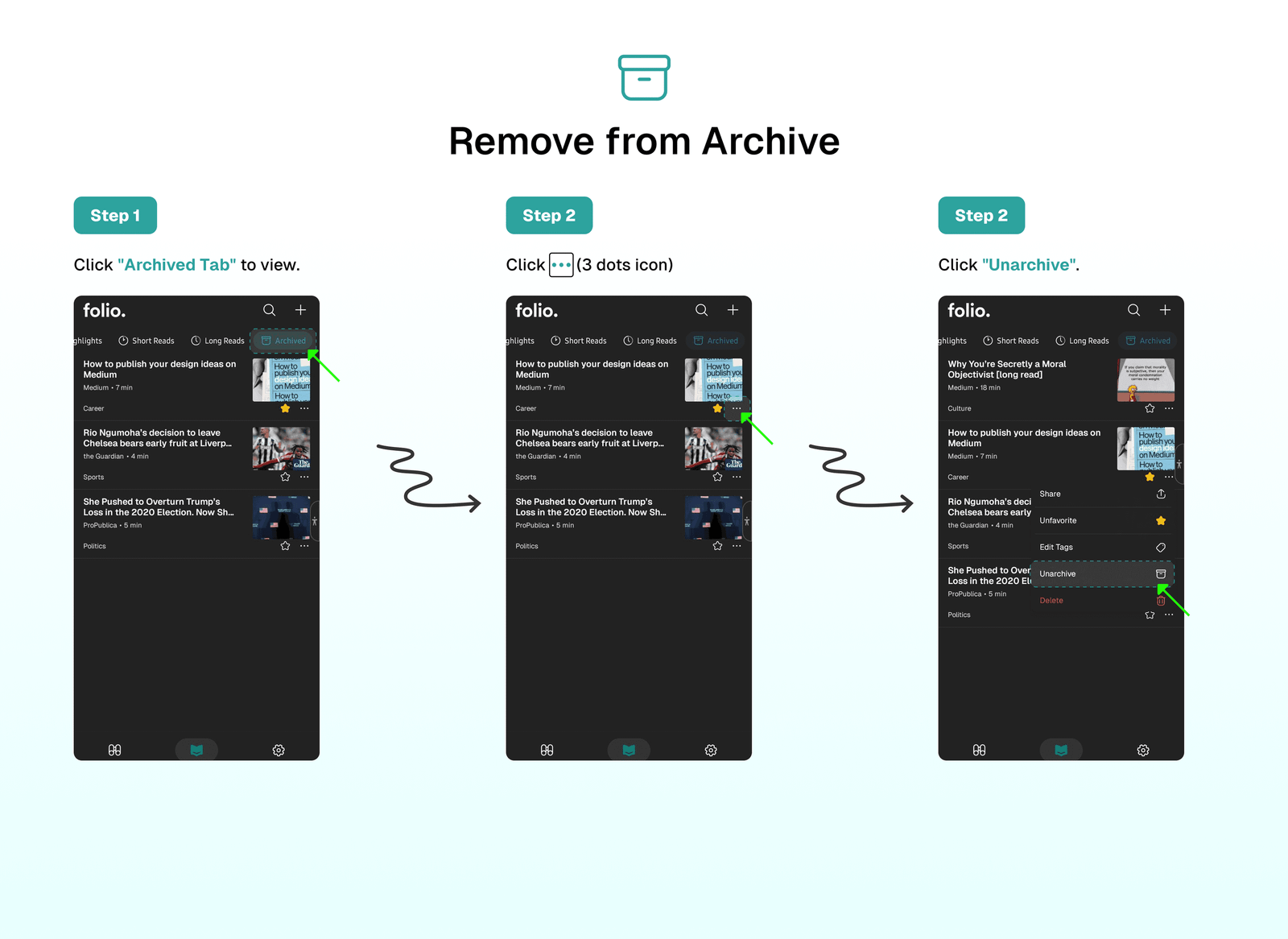 Remove from Archive
